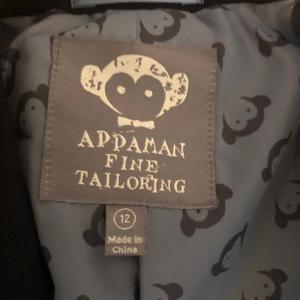 Appaman navy Boys' Suit Jacket and Pants Set boys size 12